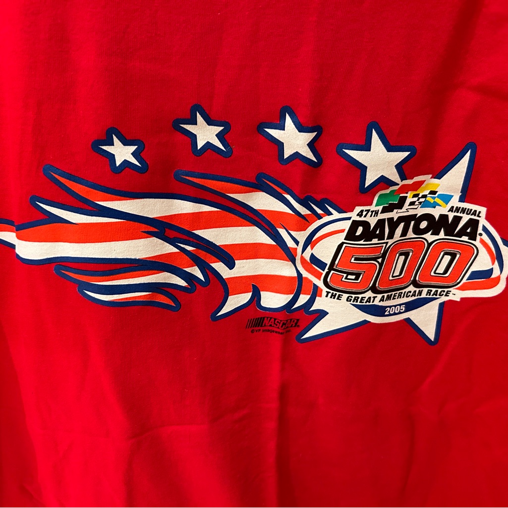 Red 2005 Daytona 500 Official Mens Xl TShirt Nwt